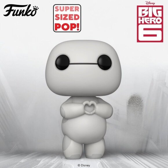 Funko Other - Funko Pop! Disney Big Hero 6 Baymax with Heart Hands Deluxe Figure #1511!